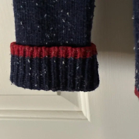 Patagonia Womens Ranchito Hoodie S Navy Merino Wool Sweater Pullover EUC - Picture 6 of 7